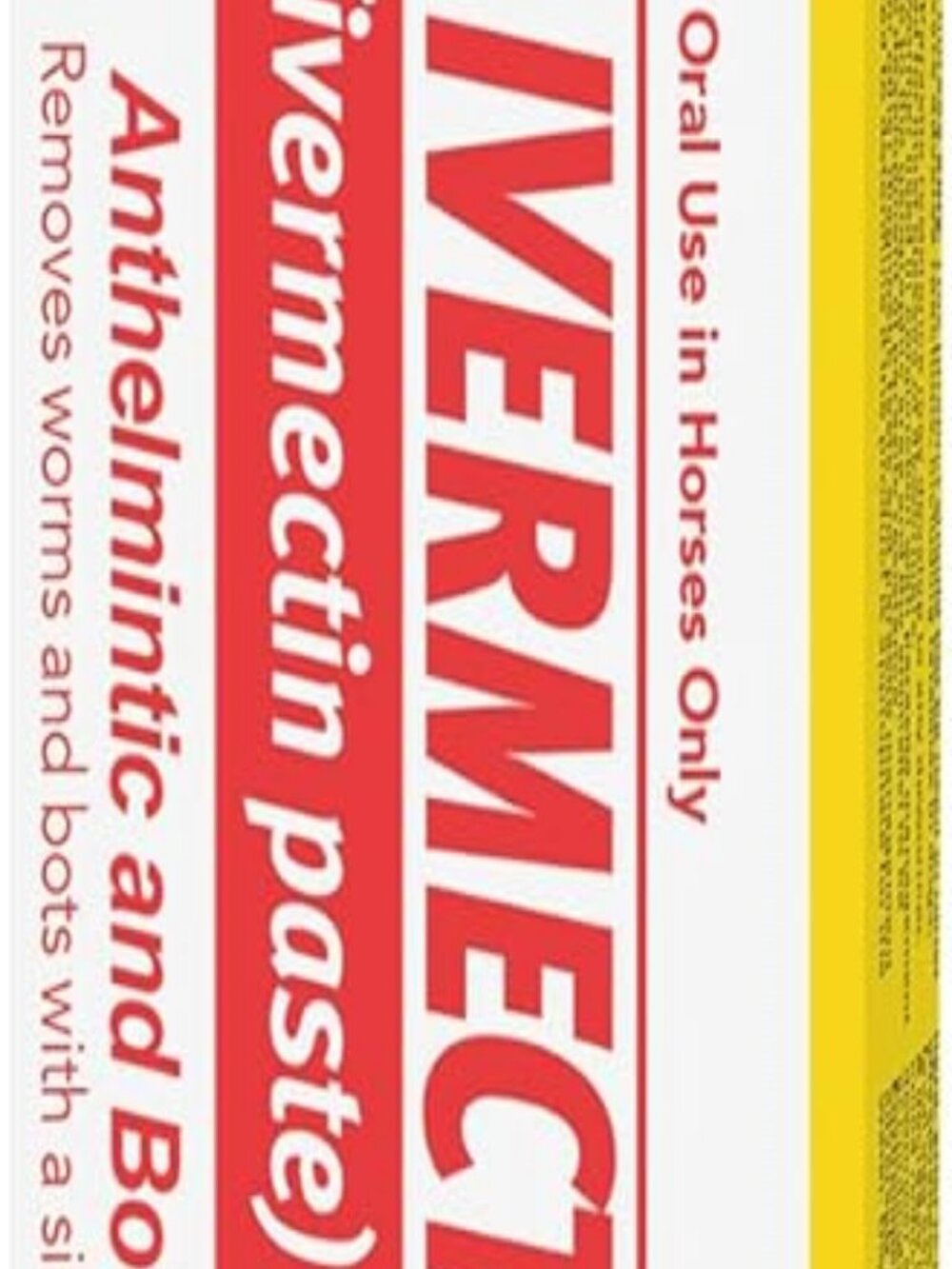 Ivermectin Paste Dewormer - 6.08g dose @ 1.87%-Apple flavored